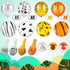 24 Pieces Jungle Animal Print Balloons for Jungle Safari Theme Party Decorations - Tiger Leopard Cow Zebra Balloons