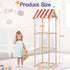 Edudif Stuffed Animal Storage, Space Saving Vertical Stuffed Animal Holder Wood, Easy Assembly Cottage-Style Plush Toys