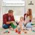 36 1 2 3 4 5 6 Pcs Wooden Stacking Blocks Montessori Toys for Year Old Toddlers and Kids, XL Rocks, No Choking Hazard