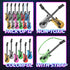 (pack 12) 36-inch 80s 90s Inflatable Guitars With Strap - Of Colorful Blow Up Guitar, Party Favors, DJ-props