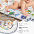 MORAIS 50x50 Inch 800g Baby Play Mat for Floor - with Filling Thickened Crawling Mat for Playpen, Cushioned Playpen Mat