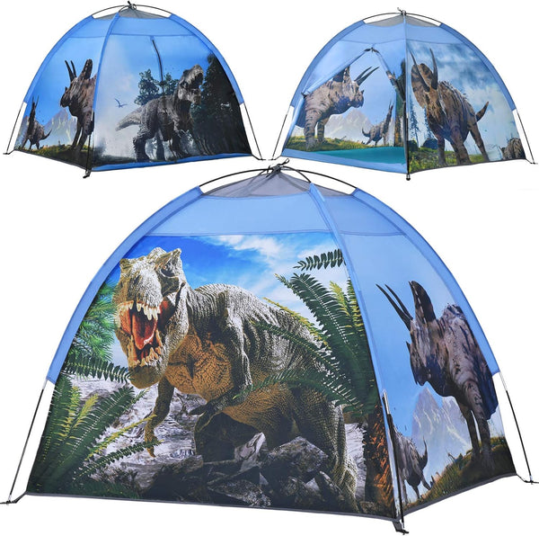 Dinosaur Kids Play Tent, Realistic Dinosaur Theme Indoor and Outdoor Fun Playhouse for Children Age 3-7