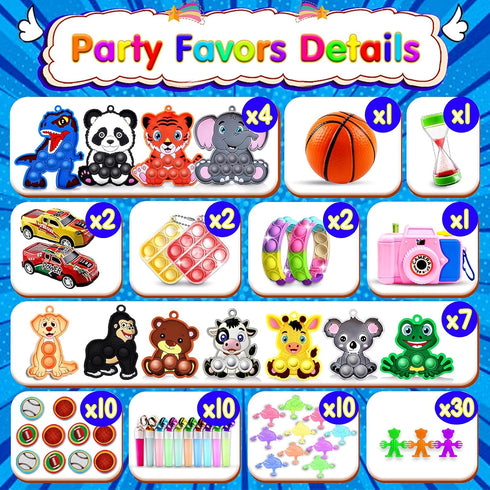 320PCS Party Favors for Kids, Easter Egg Fillers, Fidget Toys Bulk,Treasure Box Toys for Classroom, Prizes for Kids