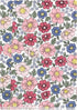 Hudson Baby Unisex Cotton Flannel Burp Cloths - Pink Blue Pretty Floral 4 Pack, One Size