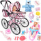 SMILESSKIDDO Baby Doll Stroller Toy Set - 12 Inch Soft Body Dolls