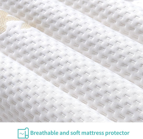 52" 28", Premium Crib Mattress Pad Cover Waterproof Protector Sheets x Soft, Comfortable and Breathable
