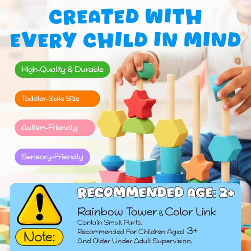 WIZZLY 8-in-1 Set 3+ Busy Hands Fine Motor Skills Toys Kit for Toddler, Montessori Toys for Years Old, Learning