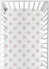 Sweet Jojo Designs Red and White Baby or Toddler Fitted Crib Sheet for Baseball Patch Sports Collection