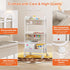 3 Modanais Baby Diaper Caddy Organizer Cart - Tier Rolling Storage Cart with Wheels, Baby Essentials Nursery Storage