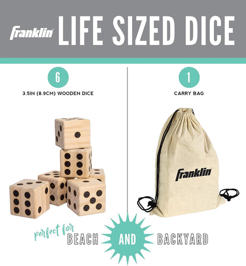 Franklin Sports Giant Wooden Dice