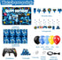 Video Game Birthday Party Decorations - 109Pcs Gamer Supplies for Boys Birthday Party, Happy Birthday Backdrop