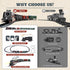Set Sets Set 3 4 5 6 7 8+ Train with More Tracks & Carriages, Luxury Train Toys with Smoke, Light and Sound, Christmas