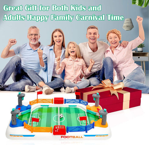 Mini Foosball Games 2022 - New Tabletop Football Soccer Pinball for Indoor Game Room, Family Board Game
