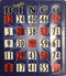 10 Stitched Easy Read Bingo Jumbo Shutter Slide Cards (Blue)