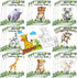 Honoson 24 Pcs Kids Coloring Books Bulk Animal Coloring Books Safari Jungle Party