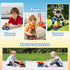 VUSUMOK 2-4, 3-5, 2 Pack 1 2 3 4-7, Monster Truck Toys for Ages Dinosaur Toys for Kids Light up Sounds Push and Go Toy