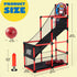 Set, 3 12 Set 4 JOYIN Red Arcade Basketball Game Indoor Basketball Hoop for Kids to Years Old, Easy Up Sports Toy