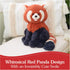 1 10 GUND Cedar Red Panda Plush, Premium Red Panda Stuffed Animals for Ages and Up, Orange/Blue