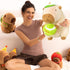 Ditucu Cute Tennis Capybara Plush Sports Pulling Stuffed Animals Gifts for Kids Beige 9.8 inch