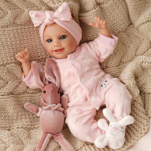 12 Inch Set 3+ BABESIDE Lifelike Reborn Baby Dolls Realistic Baby Doll Sweet Full Vinyl Real Life Baby Dolls Cute Girl