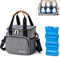 Breastmilk Cooler Bag with Ice Pack Fits 6 Baby Bottles up to