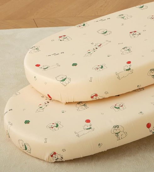 SDY Dog Bassinet Sheets Boys Girls,Fit for Rectangle, Round, Oval, Hourglass Mattress,