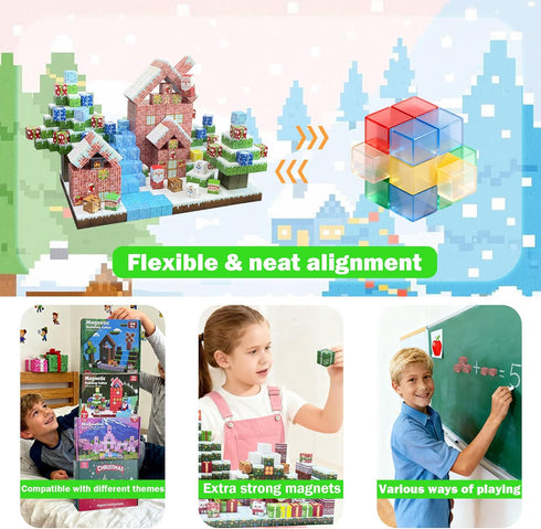 Blocks-150PCS 3+, Magnetic Magnetic Building Blocks, Magnetic Blocks STEM Toddler Kids Toys, Construction Toys for Kids