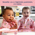 6-36 BIBaDO - Long Sleeve Baby Bibs - Babies & Toddlers Months - Coverall Baby Led Weaning Bib - Easy Wipe, Soft