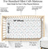 100% (3-Pack) Pack 5 (27" 39") Organic Cotton Baby Crib Sheets GOTS Certified, Soft Fitted Sheets for Mini Mattress & n