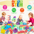 Soft Building Blocks for Toddlers - Baby Stacking Blocks for 1-3 Year Olds, Compatible with Mega Building Blocks, 40 PCS