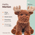 Bearington Morton The Moose Stuffed Animal - 10.5 Inch Plush Moose