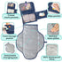 Portable Changing Pad for Baby, Large Waterproof Diaper Changing Mat, Foldable & Detachable with Wipes Pockets by