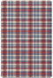 Vdsrup Crib Sheets for Boys Girl Red Blue Beige Plaid Neutral Mini Crib