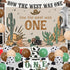 1 1st How The West Was One Year Old Party Decorations, Western First Birthday Decorations, Cow Print Green Brown