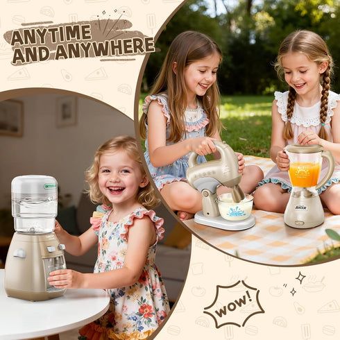Xelabrion Playset Set 3-4 4-8, 3 4 5 6 7 8 Kids Kitchen for Toddlers, Play Kitchen Toys with Lights & Sounds, Pretend