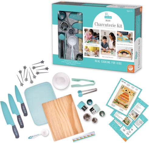 MindWare Playful Chef: Deluxe Charcuterie Kit Real Kids Cooking Set - 25