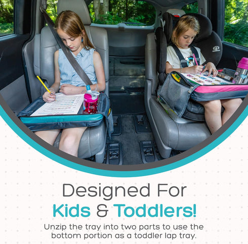 BE Family Travel Kids Car Seat Travel Tray, Car Accessories for Children, Car Seat Snack Tray, Traveling Essentials