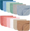 MIGIOL Muslin Burp Cloths 100% Cotton Pack of 12. Soft, Gentle & Absorbent