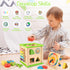 Wooden 7-in-1 Activity Cube, Montessori Toys for 1 2 3 Year Old Toddlers, Educational Developmental Toys