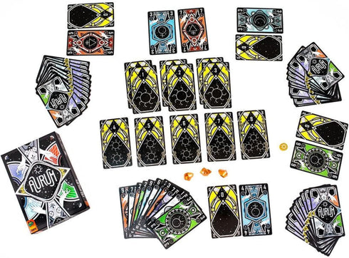 Pandasaurus Games Aurum - Competitive Trick-Taking Strategy Card Game for Kids & Adults, 3-4 Players