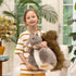 Animal,17.7" MaoGoLan Giant Squirrel Stuffed Realistic Squirrel Plush Toys with Cute and Fluffy Tails,Big Stuffed