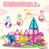 60PCS 3-5 4-8, 3+ Dinosaur Toys Magnetic Tiles for Girls, Magnet Building Blocks Sensory Toy for Girls Boys Ages STEM