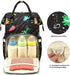 Xunteny Backpack Dinosaur Baby Diaper Bag for Girls Boys, Waterproof Large Maternity Nappy Bags for Mom