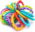 24 Pack Colorful Baby Teether Rings Links Toys for Rattle Strollers Car Seat Travel - Suitable for Baby, Infant,