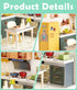 Cozy Set Immersive DIY Miniature Kitchen Dollhouse Kit with LED Light, Dust-Proof Door & Roof - Home Cooking Room