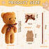 120 4.7 Inch HyDren Pcs Mini Bear Baby Shower Favors Small Tiny Plush Bear Bulk Mini Stuffed Animals with Pillow Box