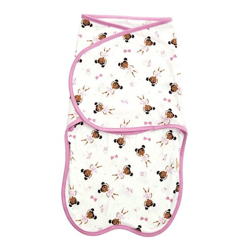 Baby Swaddle 100% Cotton, Ballerina Theme (Zhara) for Newborn - 3 Months