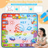 KIZZYEA Water Doodle Mat for Kids - Large Coloring Painting Writing Mat - Educational Toys for 2-5 Years Old Boys Girls
