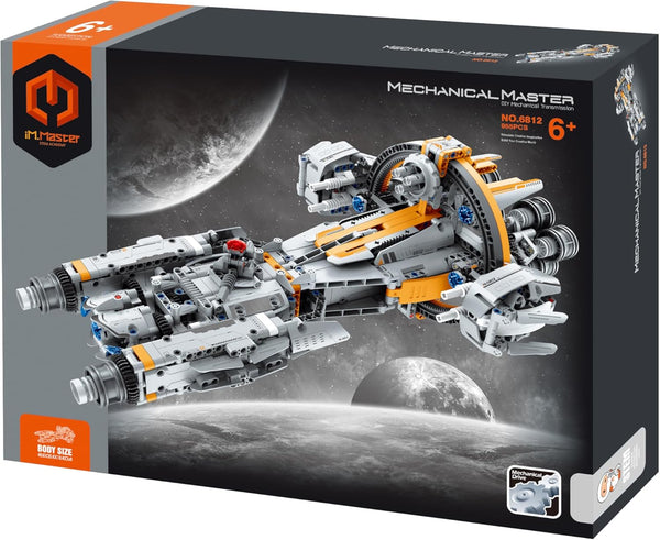 STEM Mechanical Engineering Building Toy, 955 Pcs Starcraft Take Apart Building Blocks, DIY Learning Construction Kit