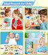 SIERLIKY Gifts-3 Wooden Peg Puzzles for Toddlers,Montessori Toddler Jigsaw for Child,Fine Motor Skill Learning Puzzle